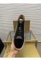 Christian Louboutin Louis Spikes High-top Sneakers Patent en Fluweel Zwart Zilver