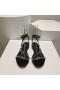 Christian Louboutin Mafaldina Platte Sandalen Nappa Leder Zwart