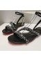 Christian Louboutin Mafaldina Platte Sandalen Nappa Leder Zwart
