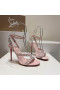 Christian Louboutin Mafaldina Spikes Sandalen 100mm Patent Lederen Roze