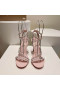 Christian Louboutin Mafaldina Spikes Sandalen 100mm Patent Lederen Roze