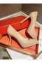 Christian Louboutin Pigalle Plato Pompen 100mm Patent Naakt Leder