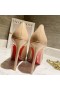 Christian Louboutin Pigalle Plato Pompen 100mm Patent Naakt Leder