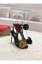 Christian Louboutin X Shun Sudo Knop Bloem Strass Loubi Koningin Sandalen 110mm