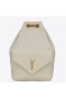 Saint Laurent Joe Rugzak Wit Lamsvel Saint Laurent Tassen