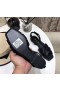 Saint Laurent Tribute Platte Sandalen Zwart Lederen Saint Laurent Schoenen
