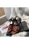 Saint Laurent Tribute Hoge Hak Sandalen Bruin Kalfsleer Saint Laurent Schoenen
