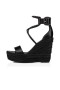 Christian Louboutin 120 mm Zwart/bk/lin Bk/zwart Kalf Sandaal