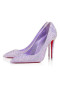 Christian Louboutin Pumps van Kate 100 mm Lila Rook/huilen Tran/lin Lil S Suede