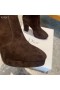 Dior D-Rise Suede Laarzen Donker Bruin 100mm