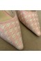 Dior J'ADior Slingback 65mm Pumps Roze Micro Houndstooth