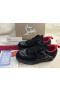 Christian Louboutin Astroloubi Strass Sneakers Veau Velours Suede Leer Comete Zwart