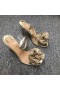 Christian Louboutin Fossiliza Sandalen 100mm PVC en Glitter Goud Leer