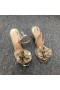 Christian Louboutin Fossiliza Sandalen 100mm PVC en Glitter Goud Leer