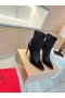 Christian Louboutin Jessie Buit Joli 100 mm Patent Satin Kristal Versierd Zwart