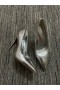 Christian Louboutin Kate Pompen 85mm Generfd Leder Metallic Zilver