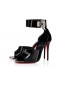 Christian Louboutin Lock Me Up-Sandaal 100 Mm Vog Patent Leather