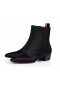 Christian Louboutin Rosalio Chelsea 40 Mm Laarzen Crêpe Satijn Zwart