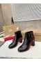Christian Louboutin Ziptotal Enkel Laarzen Zwart Kalfsleer CL Schoenen