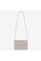 Saint Laurent Victoire Chain Bag Ivoor Geplisseerd Leer