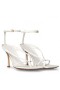 Bottega Veneta Enkel band Stretch Sandalen Wit Lederen Bottega Veneta, Sandalen