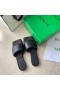 Bottega Veneta Rubber Lido Dia ' S Zwart Lamsvacht Bottega Veneta Schoenen