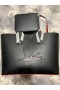 Christian Louboutin Cabata Leather Tote Bag Black CL Tassen