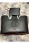 Christian Louboutin Cabata Leather Tote Bag Black CL Tassen