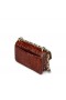 Christian Louboutin Loubi54 Mini Crossbody Bag Croco Reliëf Kalfsleer Acajou