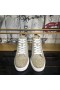 Christian Louboutin Louis Orlato Flatscreen High-Top Sneakers Glitter Stof Goud