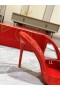 Christian Louboutin Mij Dolly 100 Mm Muildieren Patent kalfsleer CL Rode Schoenen