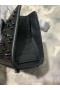 Christian Louboutin Paloma Bovenste Handgreep Tas Korrelige Kalf En Spikes Loubinthesky Zwart