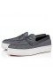 Christian Louboutin Paqueboat Boot Schoenen Linnen Land-En Kalfsleer Rokerige Christian Louboutin Schoenen