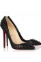 Christian Louboutin Pigalle Spikes 120mm Pompen Nappa Leder Zwart CL Schoenen