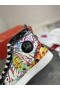 Christian Louboutin Rantus Orlato High-top Mannen Sneakers Patent Graffiti-Multicolor