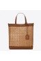 Saint Laurent N/S Speelgoed Shopping Bag Geweven Riet En Leer Saint Laurent Tassen