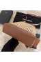 Saint Laurent N/S Speelgoed Shopping Bag Geweven Riet En Leer Saint Laurent Tassen