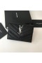 Saint Laurent Kleine Envelop Portemonnee Noir Leer Saint Laurent Portemonnee