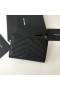 Saint Laurent Kleine Envelop Portemonnee Noir Leer Saint Laurent Portemonnee