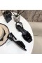 Saint Laurent Tribute Platte Sandalen Zwart Lakleder Saint Laurent Schoenen