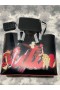 Christian Louboutin X Arts Vervelen Cabata Patent Leather Tote Met Pin-Ups Zwart