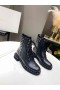Jimmy Choo Enkellaars 50mm Klinknagels Verfraaiing veterschoenen Zwart