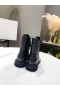 Jimmy Choo Enkellaars 50mm Klinknagels Verfraaiing veterschoenen Zwart