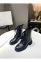 Jimmy Choo Enkellaars 50mm Klinknagels Verfraaiing veterschoenen Zwart