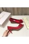 Jimmy Choo Cristais Assepoester 65mm Pompen Rood