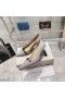 Jimmy Choo Patent Leren Rosalia 65mm Pompen Parel Detail Grijs