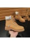 Jimmy Choo Timberland Laarzen Nubuck Leer Geborduurd Logo Kameel Zilver