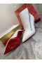 Christian Louboutin BirgiKate enkellaarsjes 85mm Kalfsleer CL Witte Schoenen