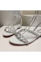 Christian Louboutin Mafaldina Platte Sandalen Nappa Leer Wit