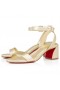 Christian Louboutin Miss Sabina 55 Mm Sandalen Iriserende Nappa Leder Platine Christian Louboutin Schoenen